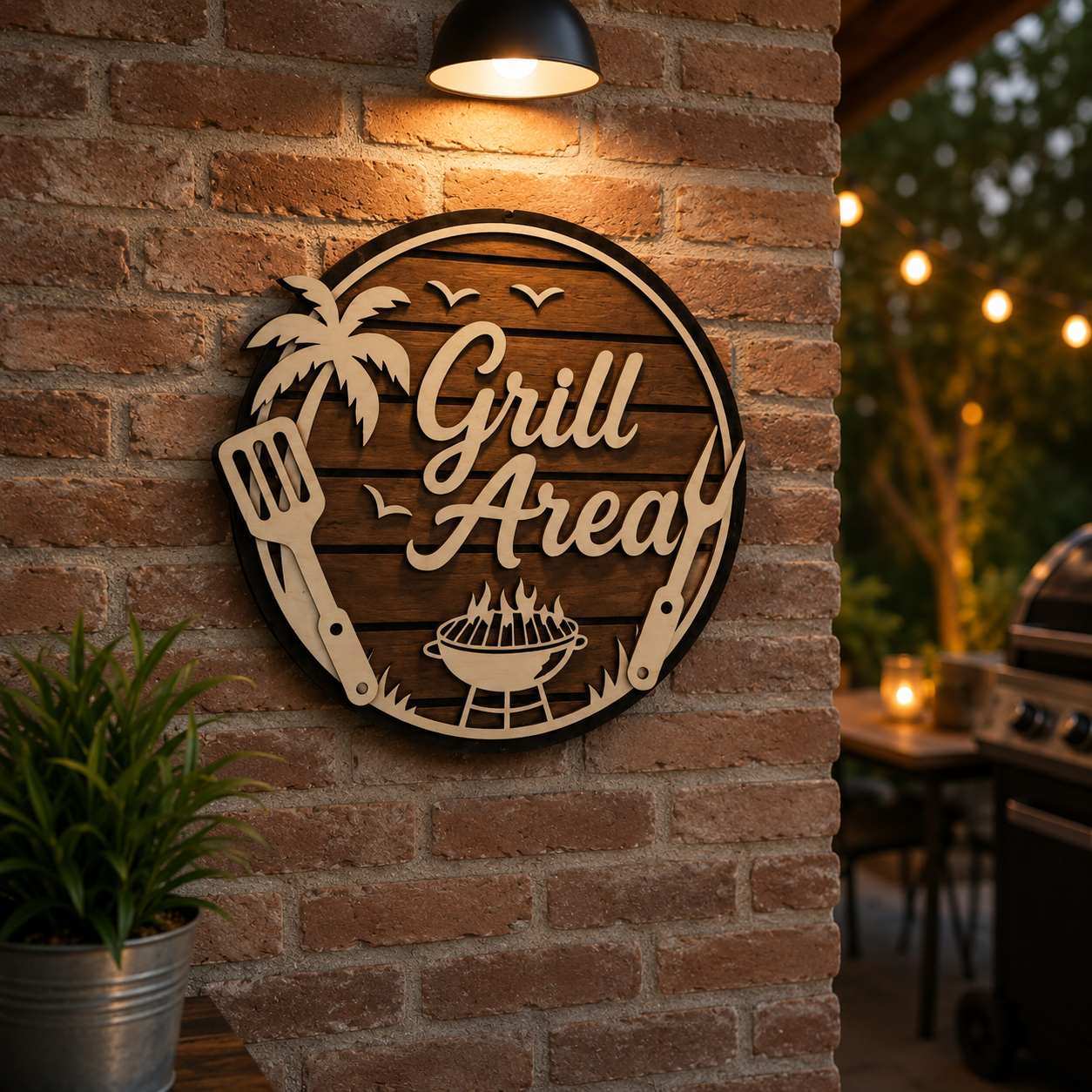 Grill Area – Personalisierbares Grillschild