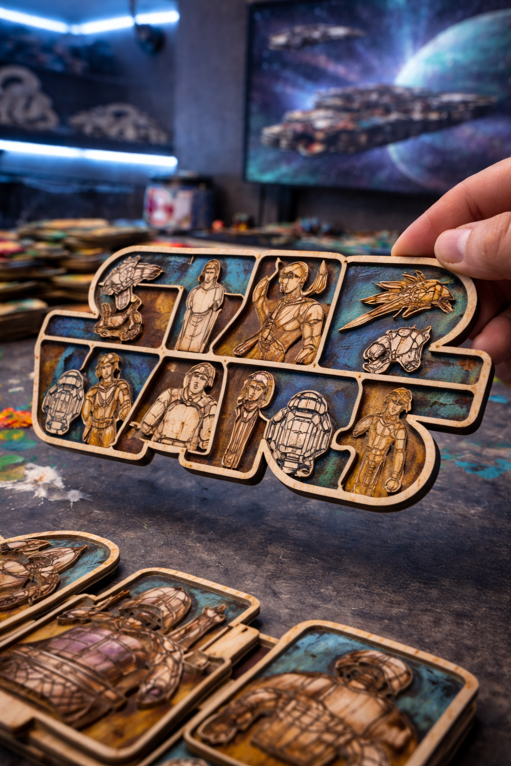 Star Wars Holz-Wandbild – Fan Edition
