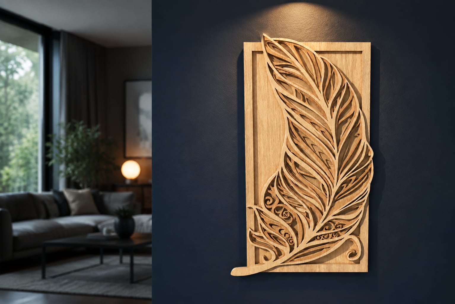 Multilayer Feder aus Holz